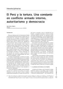 El Perú y la tortura. Una constante en conflicto