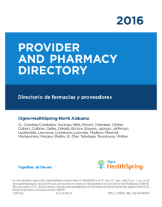 2016 provider and pharmacy directory