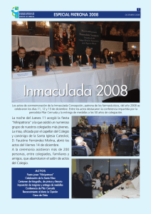 ESPECIAL PATRONA 2008 - Colegio Oficial de Farmacéuticos