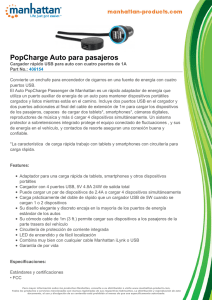 PopCharge Auto para pasajeros