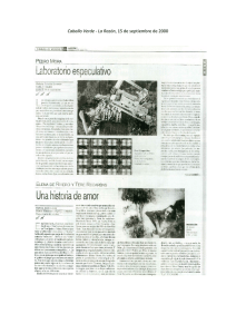 Caballo Verde -‐ La Razón, 15 de septiembre de 2000