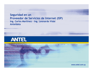 Seguridad en un Proveedor de Servicios de Internet (ISP)