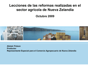 Lecciones de las reformas realizadas en el sector agrícola de