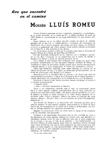 MossÉN LLUIS ROMEU - Revista de Girona