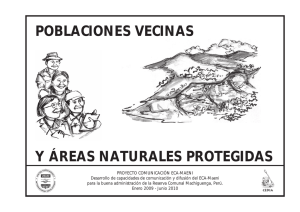 poblaciones vecinas y áreas naturales protegidas