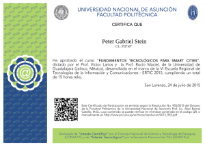 Peter Gabriel Stein - ertic - Universidad Nacional de Asunción