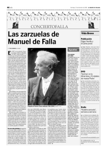 Las zarzuelas de Manuel de Falla. (17 de diciembre de 2006)