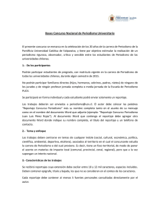 Bases Concurso Nacional de Periodismo Universitario