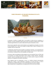 panes peruanos - Sumaq Machu Picchu Hotel