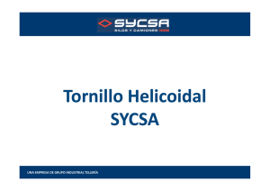 Tornillo Helicoidal SYCSA