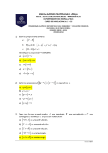 2S-2015 Matemáticas PrimeraEvaluacion08H30VersionCero