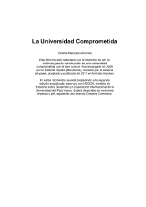 La Universidad Comprometida - tratar de comprender, tratar de ayudar