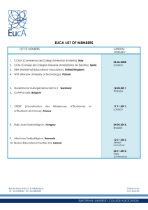 EUCA LIST OF MEMBERS