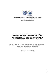 manual de legislación ambiental de guatemala