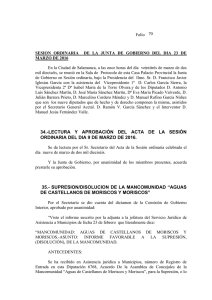 Acta de la sesión - Diputación de Salamanca