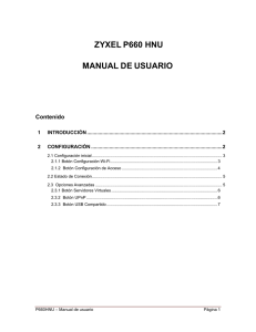 Manual Zyxel P660 HNU