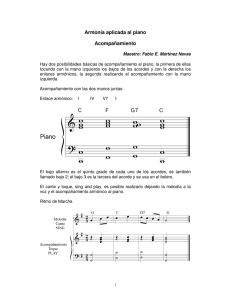 Armonía aplicada al piano Acompañamiento