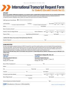 International Transcript Request Form