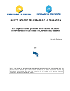 Las organizaciones gremiales en el sistema educativo costarricense