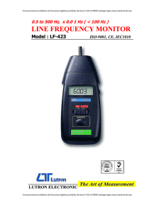 Frecuencímetros medidores de frecuencia digitales portátiles de
