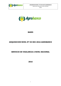 BASES ADQUISICION NIVEL Nº III 003-2016