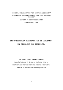 insuficiencia cardiaca en el anciano. insuficiencia cardiaca en