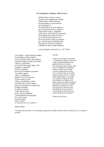 Tres fragmentos - Góngora, Alberti, Lorca