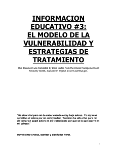 informacion educativo #3: el modelo de la vulnerabilidad y