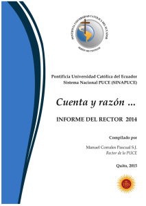 Cuenta y razón … - Pontificia Universidad Católica del Ecuador