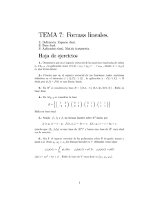TEMA 7: Formas lineales.