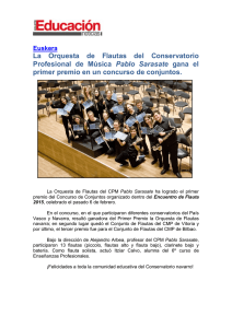 La Orquesta de Flautas del Conservatorio Profesional de Música