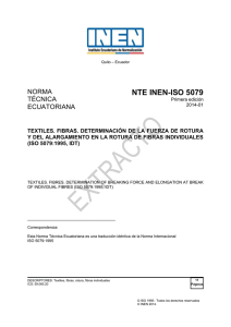 nte_inen_iso_5079ext.. - Servicio Ecuatoriano de Normalización