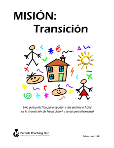 MISIÓN: Transición - Parents Reaching Out