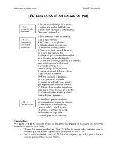 LECTURA ORANTE del SALMO 91 (90)
