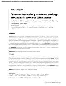 Consumo de alcohol y conductas de riesgo asociadas en escolares