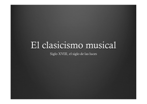 El clasicismo musical