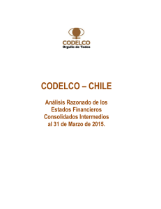 CODELCO – CHILE - Superintendencia de Valores y Seguros