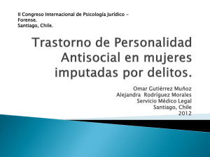 Diapositiva 1 - Asociación Chilena de Psicología Jurídica y Forense