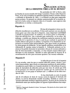 S ITUACION ACTUAL DE LA HEPATITIS VIRICA EN EL MUNDO1