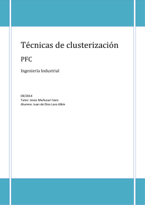 Técnicas de clusterización