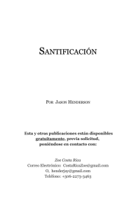 santificación - Zoe Costa Rica