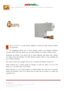 Pelamatic SL Robito Almendra is a small specific appliance to break