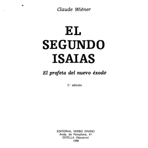 El Segundo Isaias, Claude Wiener