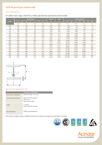 Perfil IPB (perfil grey mediano HEB) Usos y aplicaciones: Normas