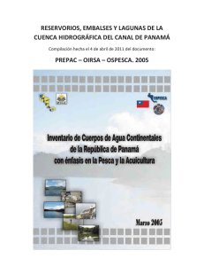 Inventario de cuerpos de agua continentales de Panamá con