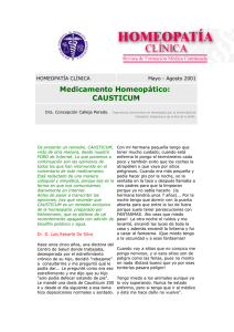 Medicamento Homeopático: CAUSTICUM
