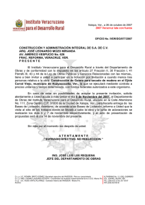 CONSTRUCCIÓN Y ADMINISTRACIÓN INTEGRAL DE S.A. DE C.V.