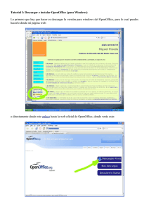Tutorial I: Descargar e instalar OpenOffice (para Windows) Lo