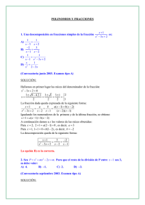 Polinomios y fracciones algebraicas