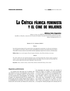 La CrítiCa fíLmiCa feminista y eL Cine de mujeres